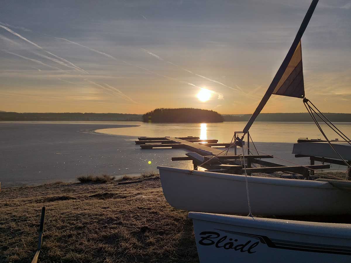 Sundowner am Steinberger See
